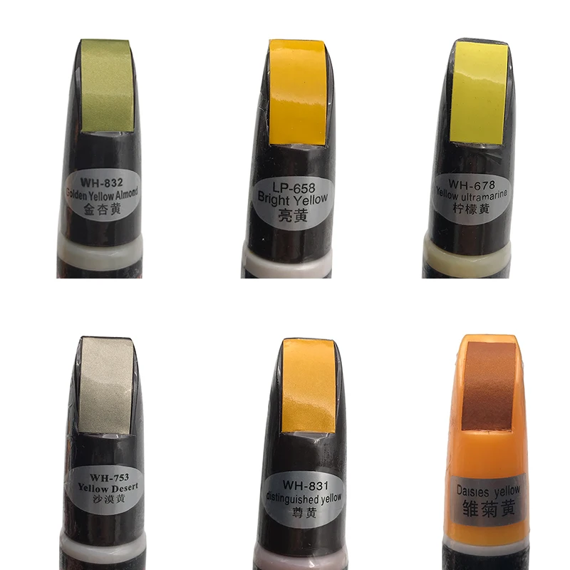 

1pcs Pro Auto yellow colors series Car Mending Golden Apricot Car Remover Scratch Repair Paint Pen Clear
