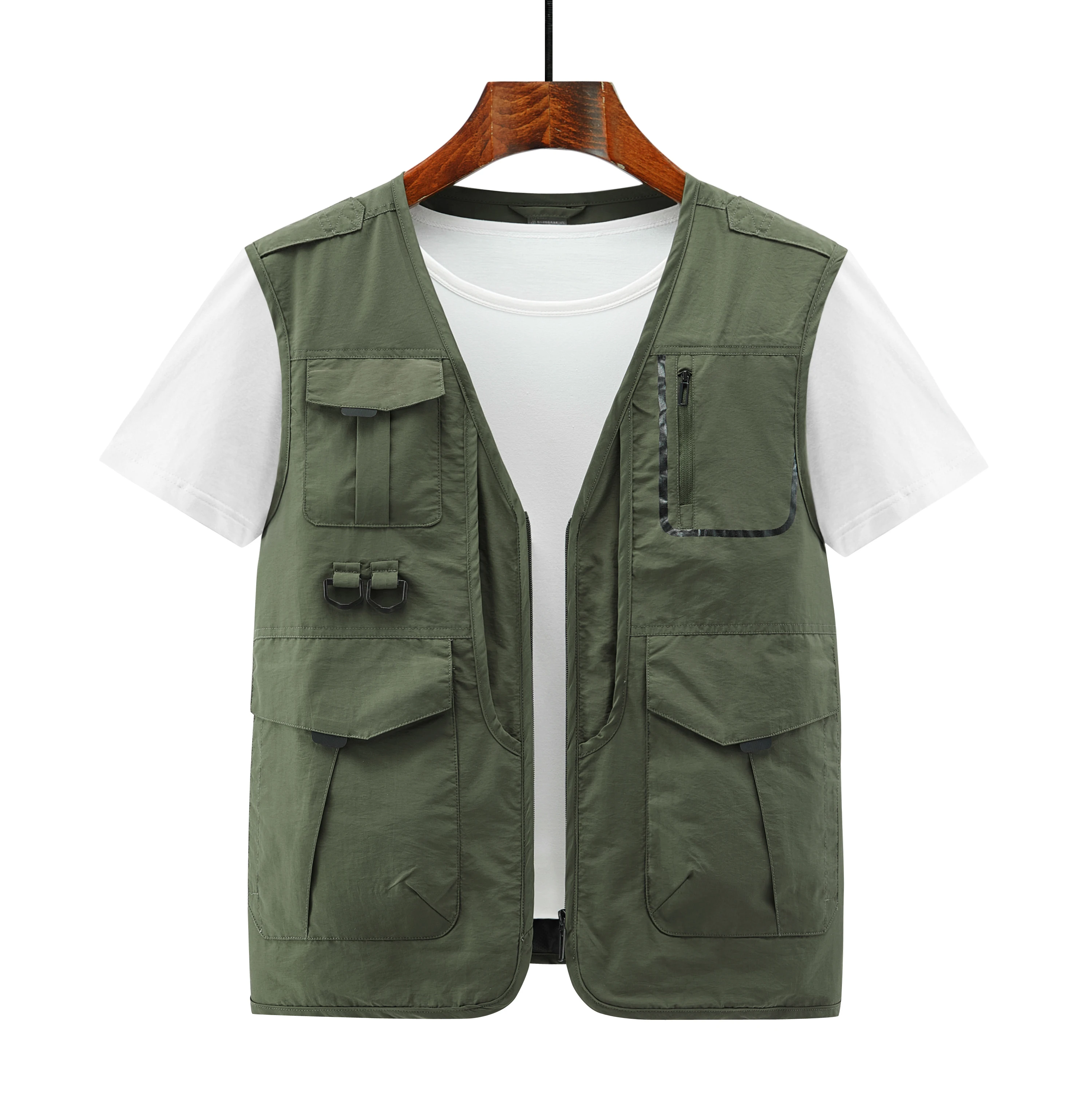Description Picture 6 of itemSleeveless Jacket Fashion Fishing Vests For Men's Photography Casual Waistcoat 2024 Spring Autumn Outdoors Military Clothing