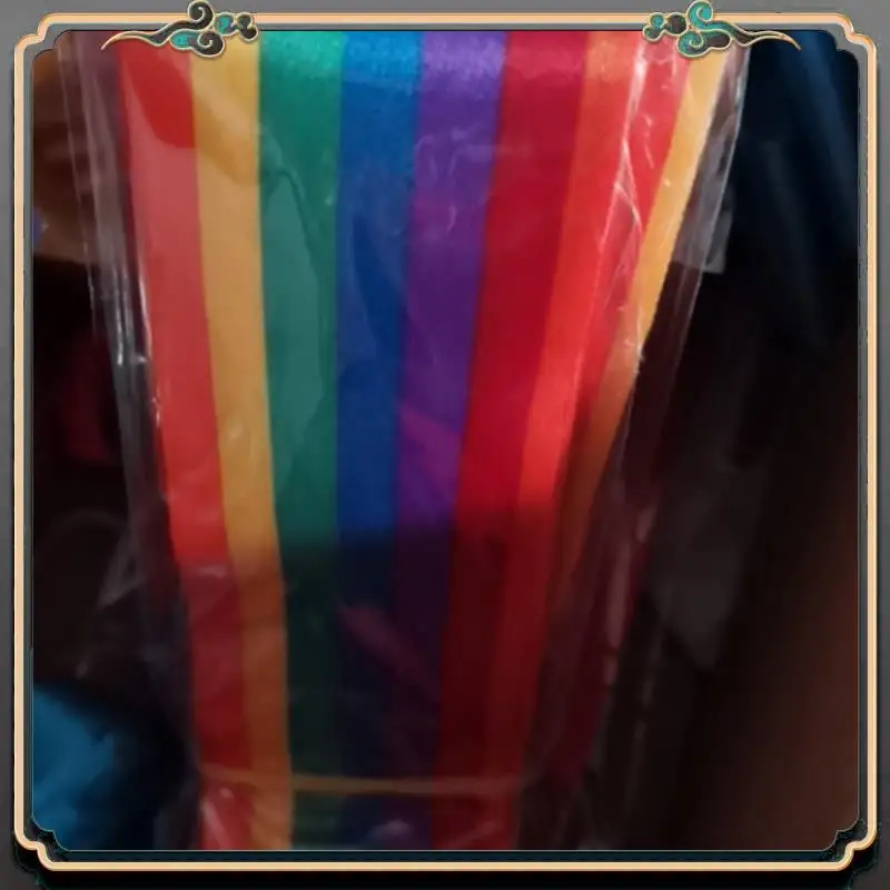 Ribbon Dance Rainbow Ribbon Children's Dance Gymnastics Rhythm Stick Gymnastics Rope Sporting Goods (2M)