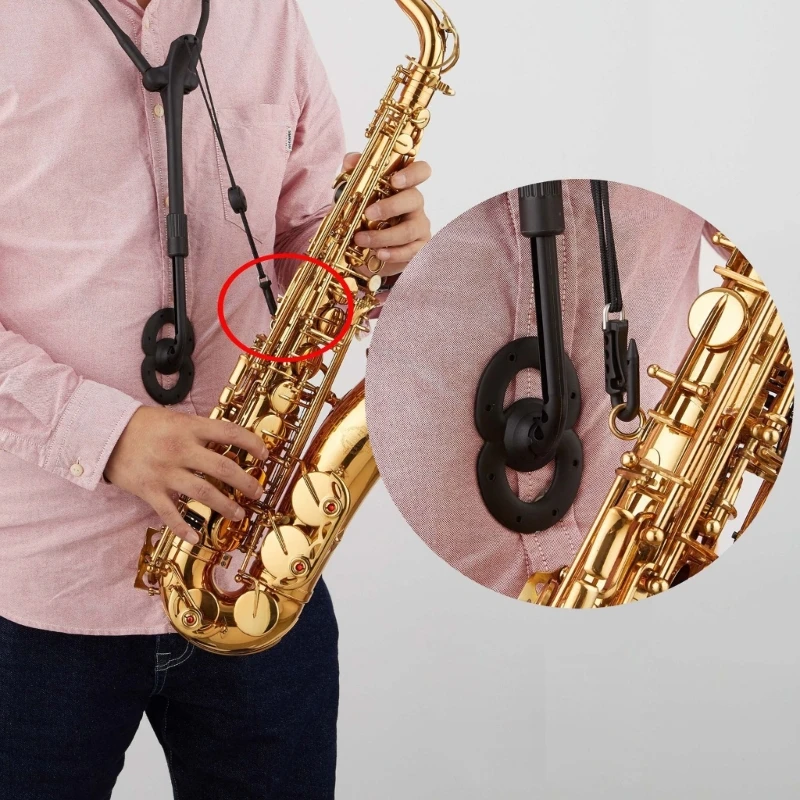 Saxophone Straps saxophone strap saxophone accessories Alto/Soprano/Tenor Saxophone Double Shoulder Straps Sax Protections Neck Lanyard Woodwind Musical Instrument Accessories