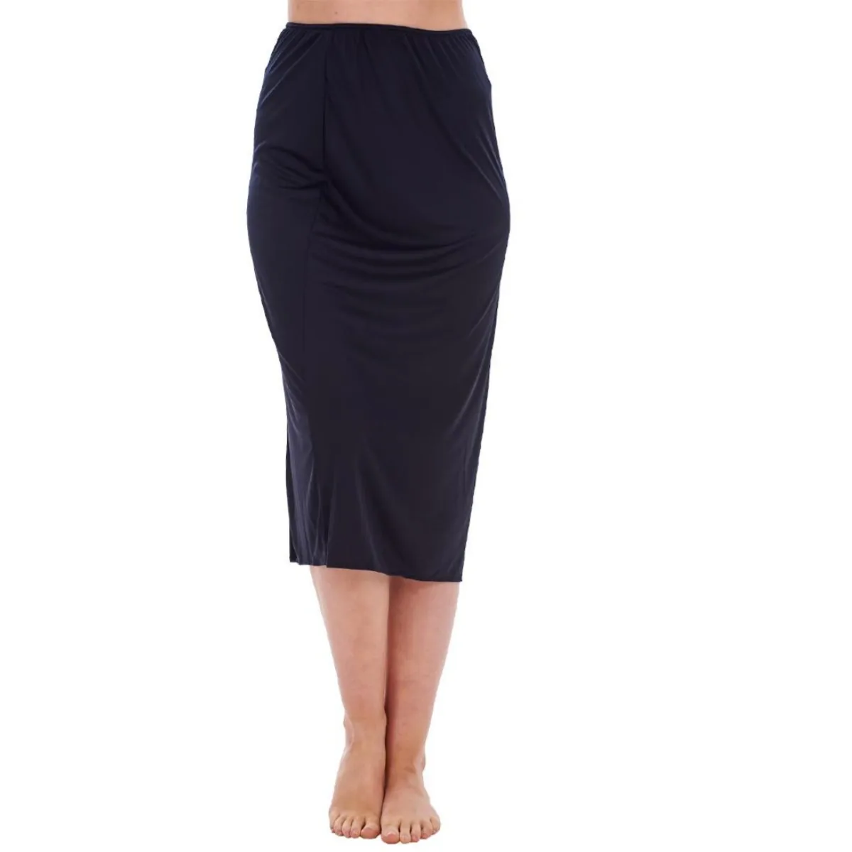 Underskirt forrado para senhora, saia de forro de anágua dentro, anti-transparente, anti-leve, meio corpo, íntimas, 40 cm, 70cm, verão