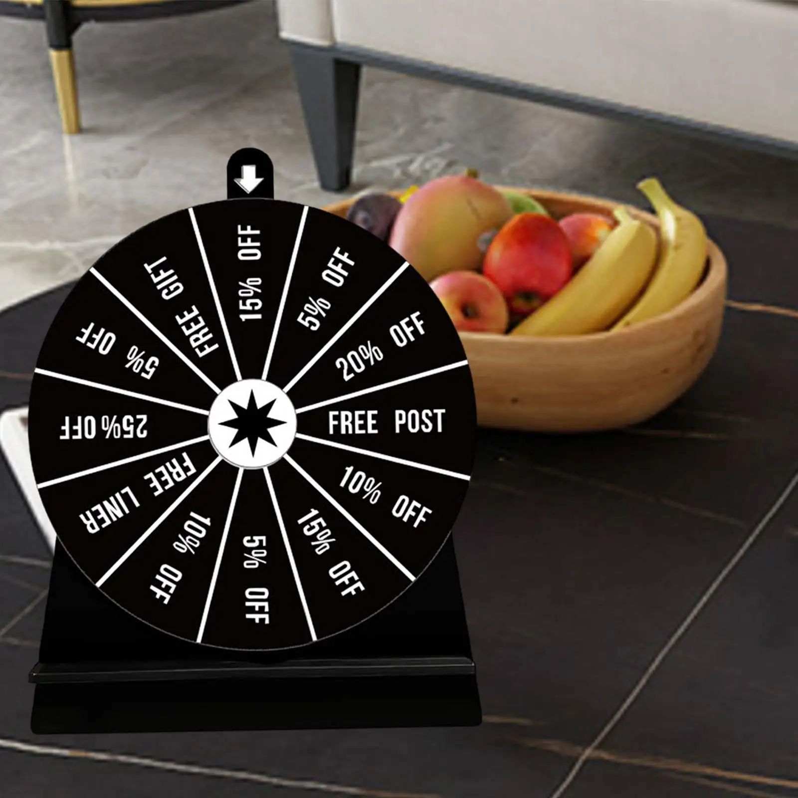 Turntable Game Fortune Game 12 Prize Slots for Carnival Drinking Props Party Entertainment Props