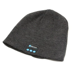 Wireless Bluetooth Music Beanie with Headphones and Phone Call Function - Ideal Gift (Flax Gray)