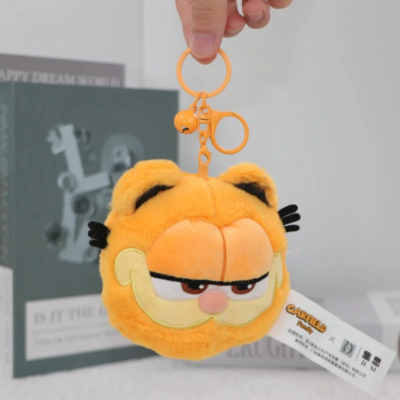 Original Garfield Family Kawaii Plush Toys Keychain Soft Cartoon
