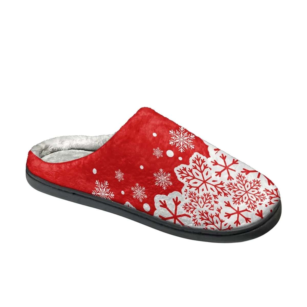 Christmas Print Winter Cozy Warm Slippers Non-slip House Couples Footwear Drop Ship Autumn Winter Bedroom Lady Cotton Slipper