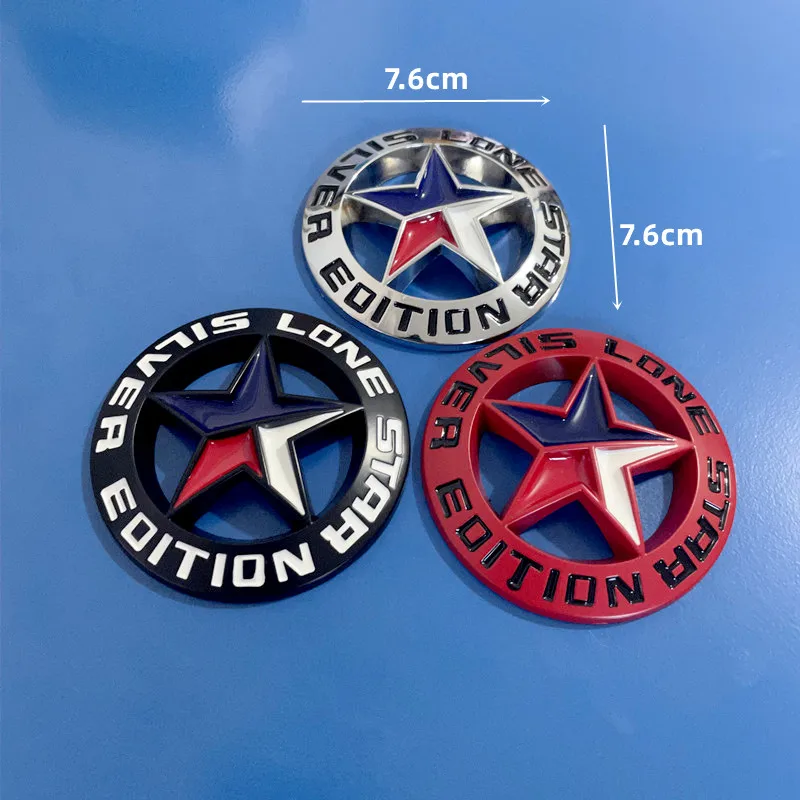 로고 배지 LoneStar EDITION 금속 자동차 스티커 Lone Star Texas 오프로드 수정 액세서리 자동차