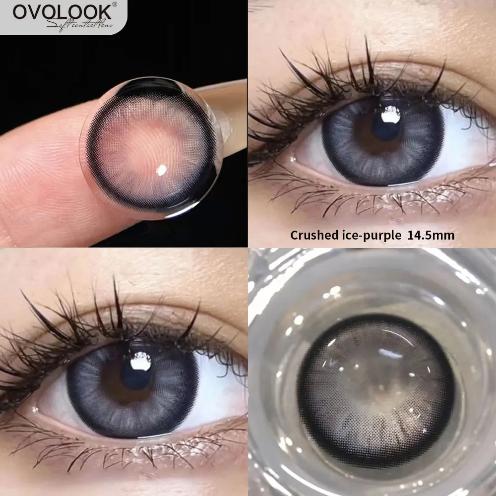 

OVOLOOK-New Contact Lenses for Eyes Colored Natural Pupil Color Lens Eyes Beauty Comestic Lenses Eye Color Pupil Yearly Use