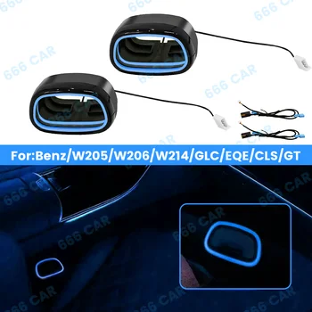 Fibbia della cintura di sicurezza a LED Luce ambientale per Benz/W205/W206/W214/GLC/EQE/CLS/GT Accessori per luci decorative con fibbia di sicurezza automobilistica