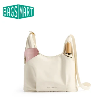 BAGSMART Borsa Hobo da Donna, Borsa a Tracolla per College, Borsa Casual di Grande Capacità, Impermeabile e Leggera, per Uso Quotidiano e Viaggi