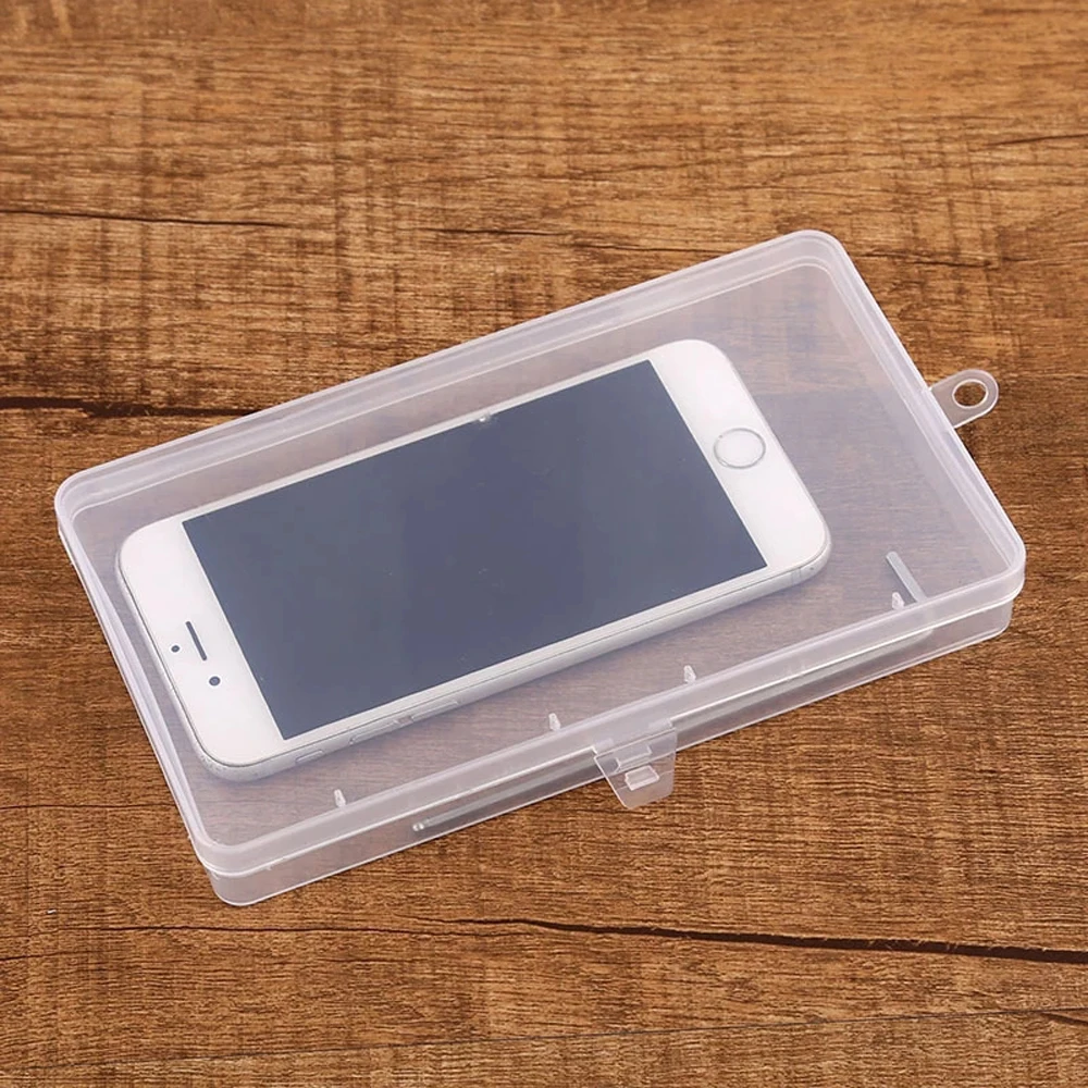 Electronic Component Transparent Plastic Case Banknote Cases Sample Box Card Storage Box Mask Mask Holder Packaging Case