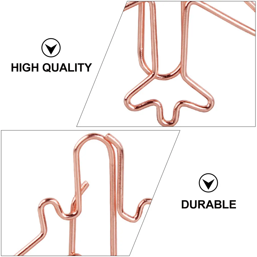 24Pcs 크리 에이 티브 종이 클립 비행기 모양의 다양한 색상 사랑스러운 북마크 클립 사무용품 메모 클램프 귀여운 문구
