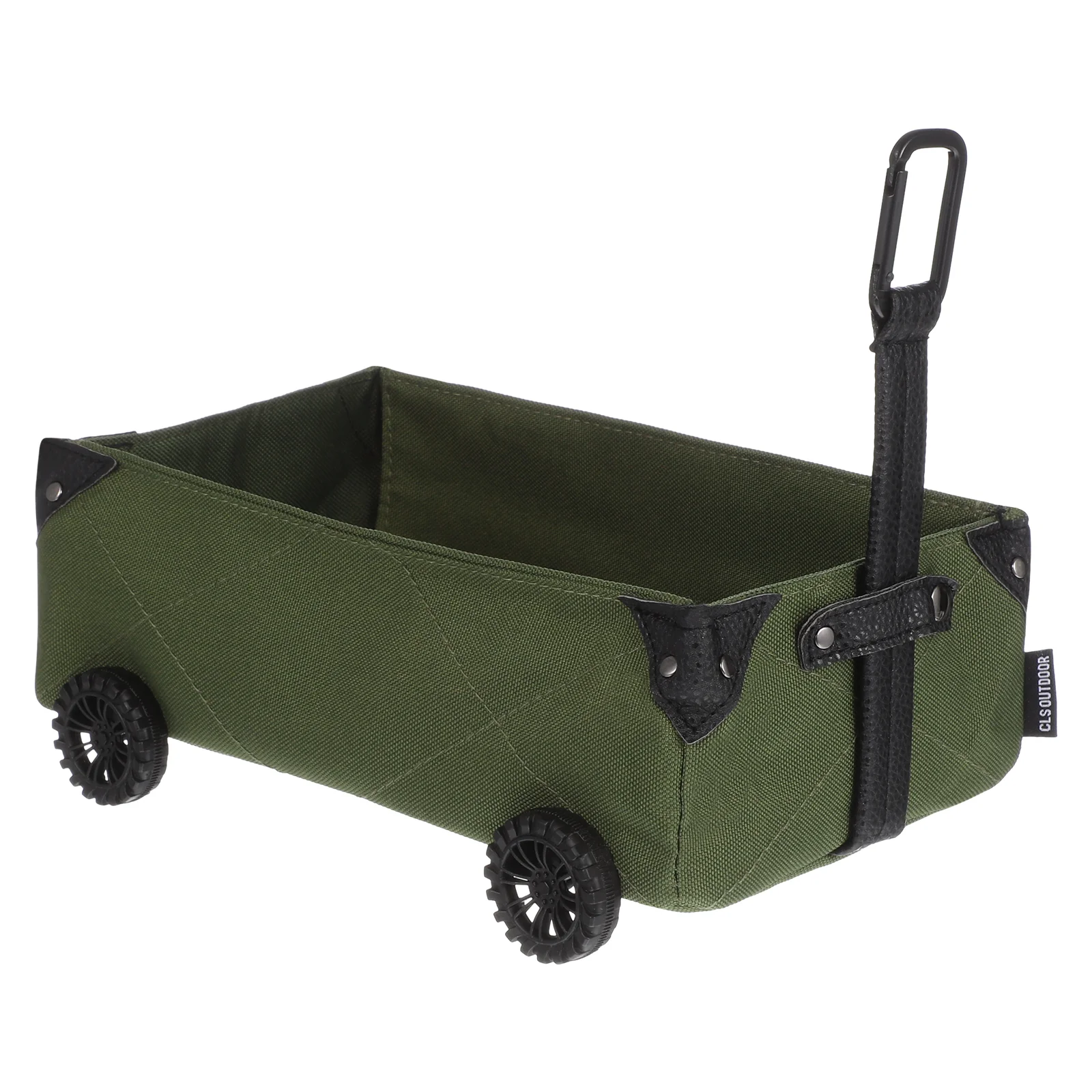 Camping Storage Box Canvas Tote Folding Dolly Cart Tissue Container Holder Trolley Case
