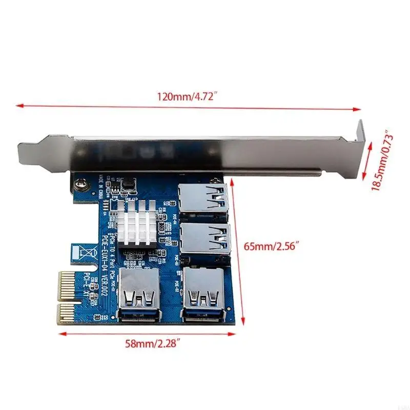 E5BA PCI-E 라이저 보드 14 GPU 확장 라이저 카드 USB GPU 어댑터 16X 슬롯