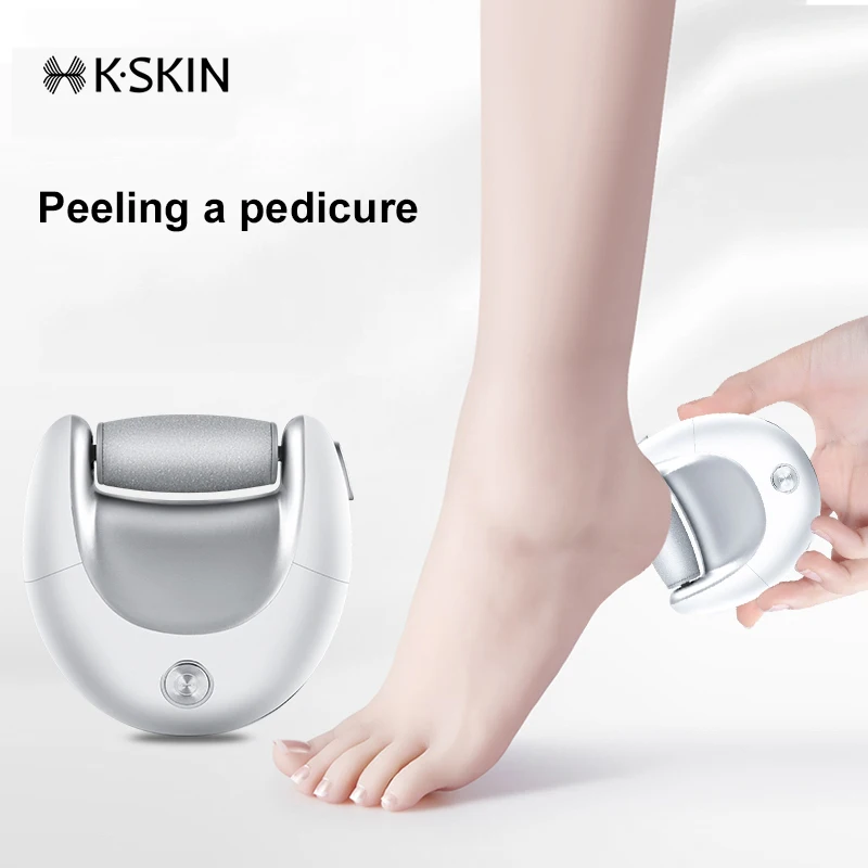 K-SKIN Electric Foot Grinder Calluses Dead Skin Removal Detachable Grinding Head Convenient to Clean