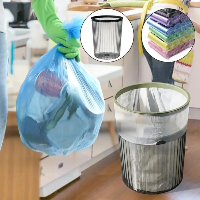 

Luxury Transparent Trash Can Without Lid Garbage Bin Home Office Nordic Rubbish Container Bedroom Creative Coverless Dustbin