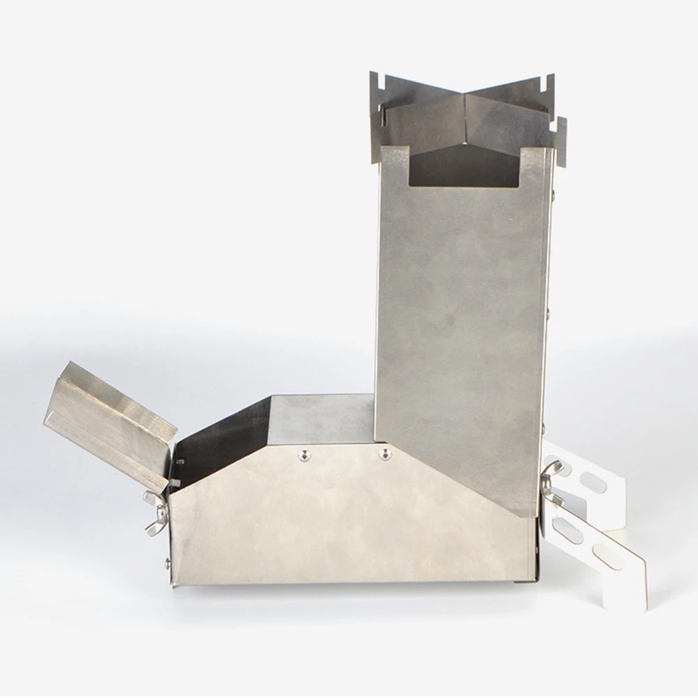 

Camping Stove Rocket Stove 29.5 * 7.5 * 25cm Backpacking Cooking Supplies Foldable Outdoor Events Durable Packable