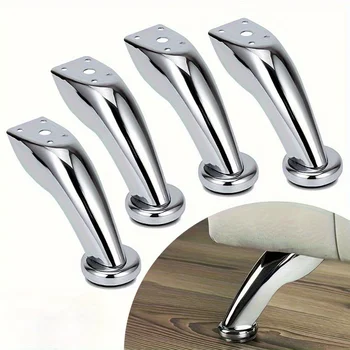 Gambe base per mobili, adatte per sedie, sgabelli, armadi e gambe per mobili da tavolo da divano e viene fornito con 16 viti di installazione