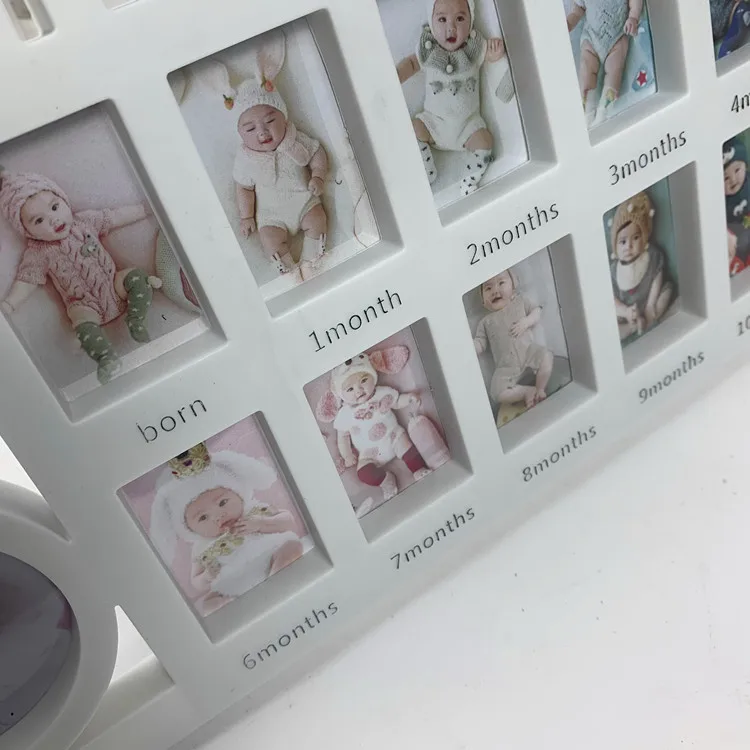 The First Year Baby Keepsake Frame 0-12 Months Pictures Photo Frame Souvenirs Kids Growing Memory Gift Children Gift ultrasound photo frame