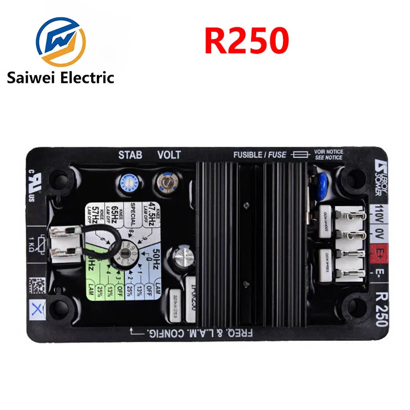 R250 AVR 오리지널 Leysenma 브러시리스 자극 발생기, 풀 시리즈 AVR 조절 플레이트 자동 조절기