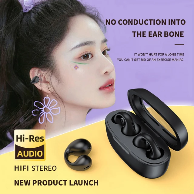 For Ambie Sound Earcuffs Ear Bone Conduction Earring Wireless Bluetooth  Earphones Auriculares Headset TWS Sport Earbuds - AliExpress