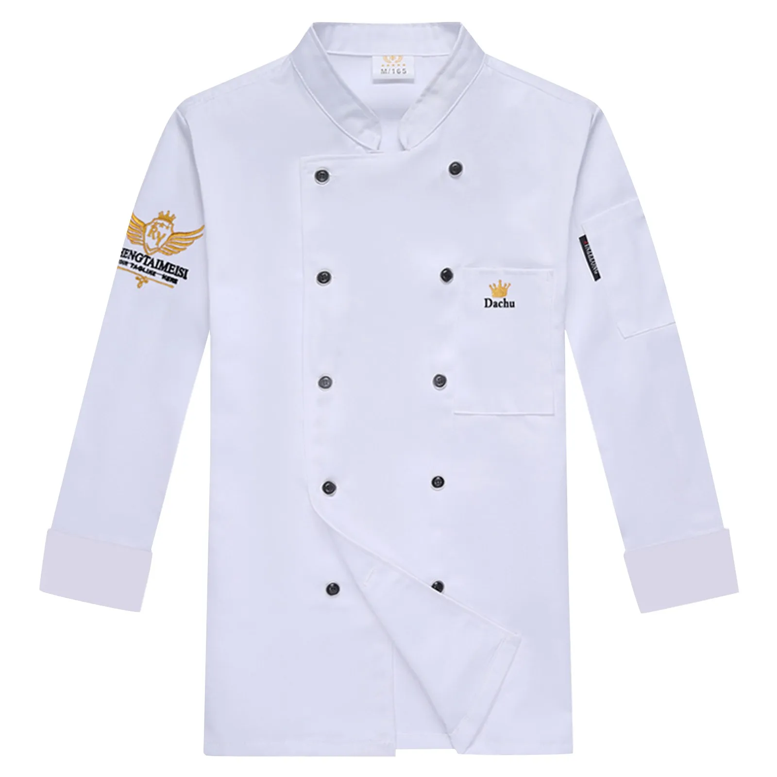 

Men Cake Shop Cafe Pastry Chef Costume French Restaurant Hotel Chef Uniform Kitchen Canteen Cook Work Long/Short Sleeve Jacket