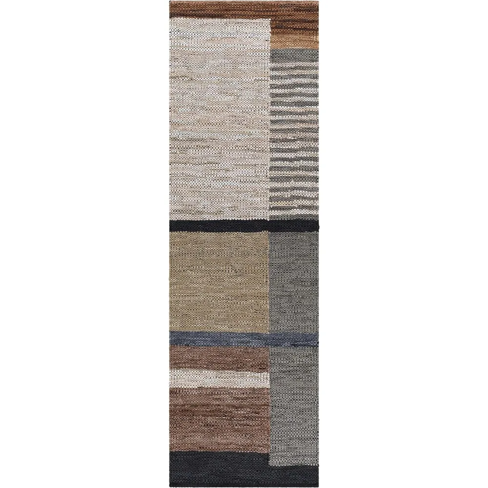 Living Room, Bedroom Leather Area carpet-Bohemian Modern Bohemian carpet