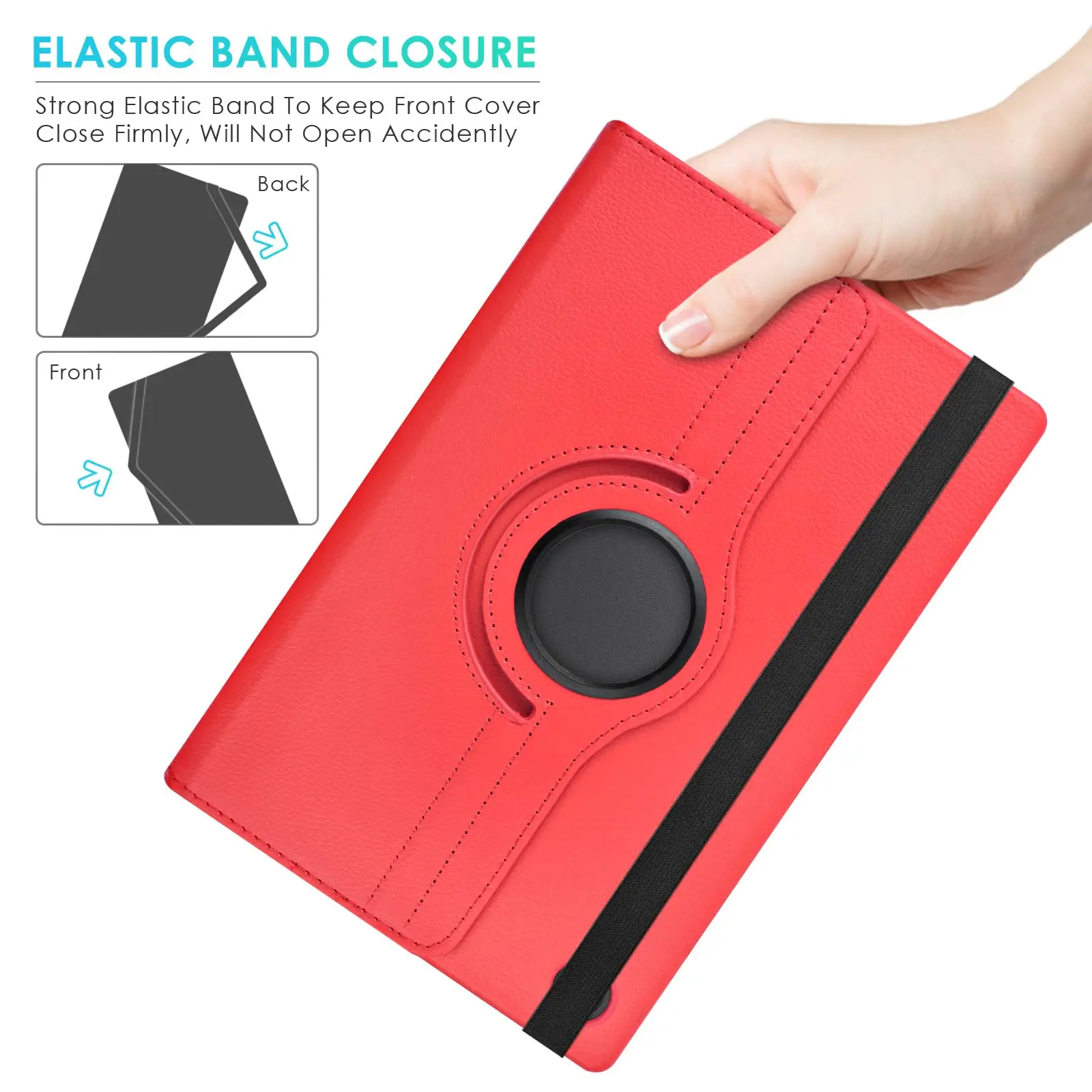 Capa de Couro pu para Lenovo Tab 360 Rotating Stand Case M10 hd 10.1 2ª Geração Tb-x306x X306f M10 3ª Geração Tb328fu Tb328xu - Imagem 6