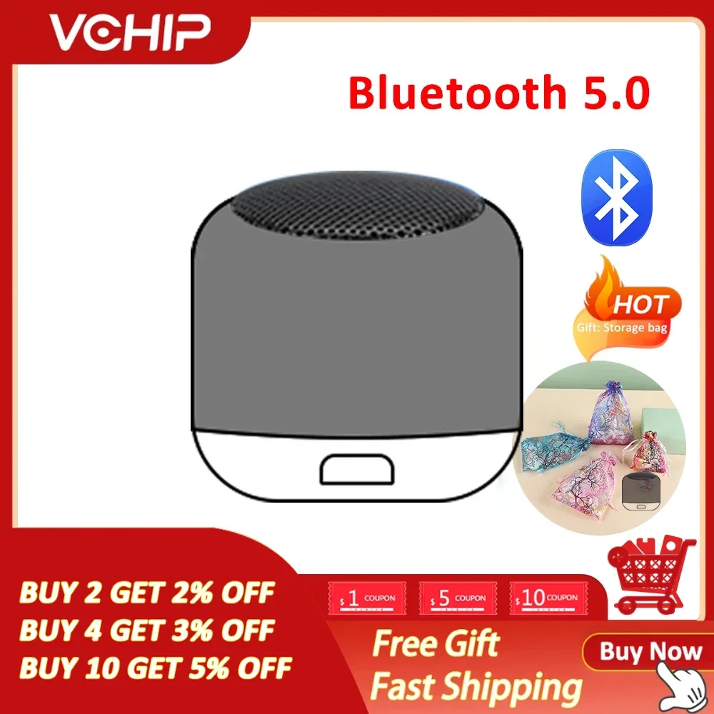 Mini Bluetooth Speaker Wireless Portable Metal HiFi TWS Loudly Waterproof Колонка Caixa De Som Bluetooth_voghion.com