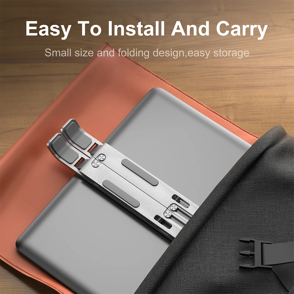 Aluminum Alloy Laptop Holder Adjustable Notebook Stand Lifting Cooling Bracket For Macbook Lenovo Portable Computer Accessories - 4