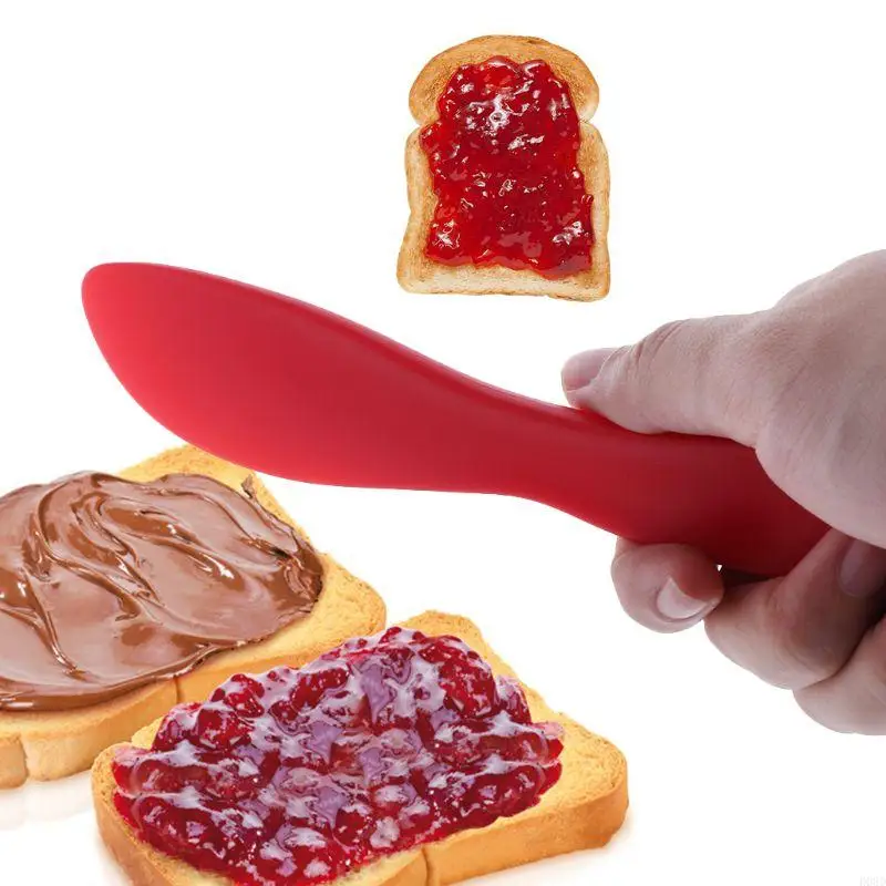 D08D Non Sticky Bread Spread Butter Spatula Cake Cream Scraper Home Baking Tool
