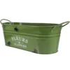 Galvanized Raised Garden Bed Floral Buckets Vintage Flowerpot Retro Iron Metal Pots 1