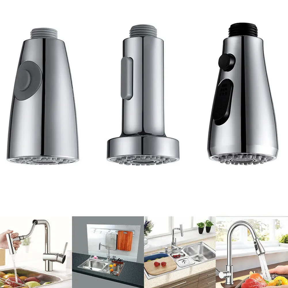 Kitchen Faucet Spray Head Universal Pull Out Shower Nozzle Sprayer Bathroom Sink Tap Mixer Replacement Accessory Faucet Aerator chrome kitchen sink faucet universal hose multi mode spout wall mount cold hot water mixer kitchen washbasin tap