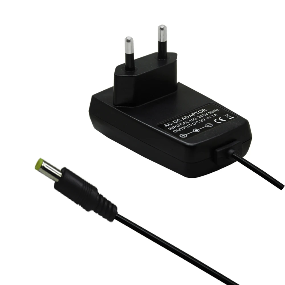 EU Plug AC Adapter Power Supply for NES Game Console Charger AC100-245V 50Hz DC 9V 1A