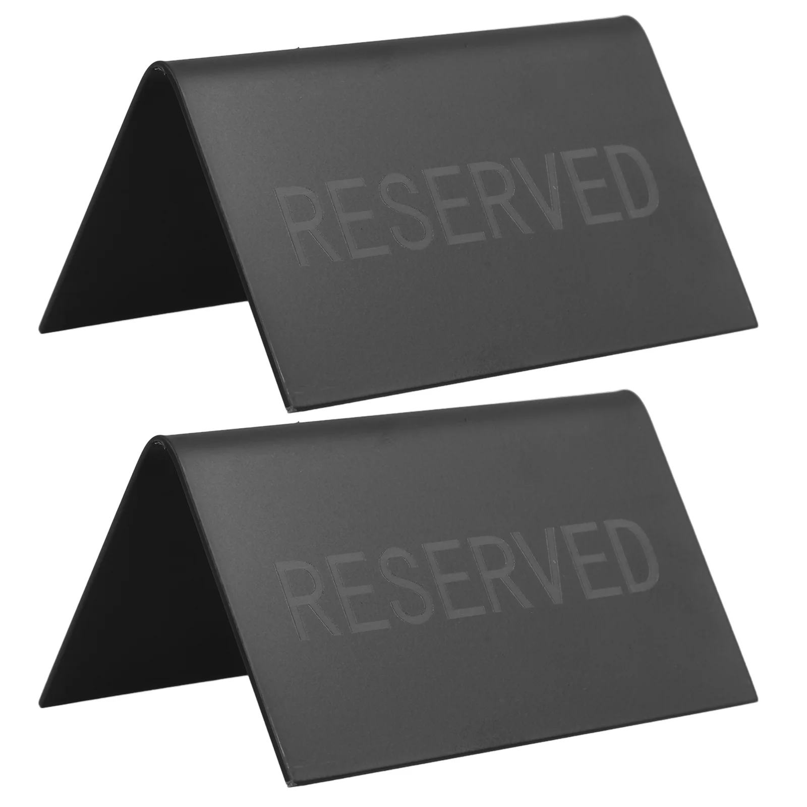 

2 Pcs Space Reservation Sign Table Restaurants Conference Chairs Signs Wedding Reserved Meeting for Acrylic Triangle Card