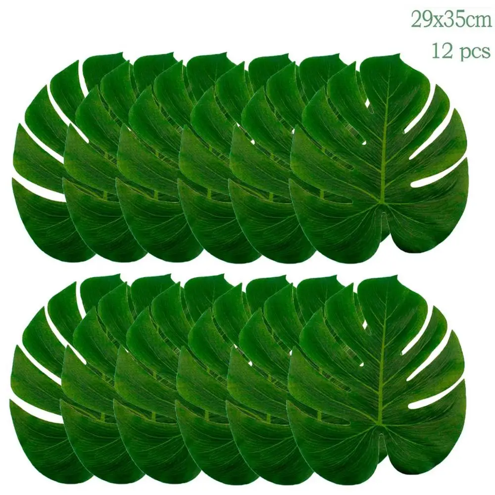 Artificial Tropical Palm Leaves: Jungle Party Safari Hawaiian Table Decor 5 Sed3b0a6ec0f04c0b920107d4f369cbc0y