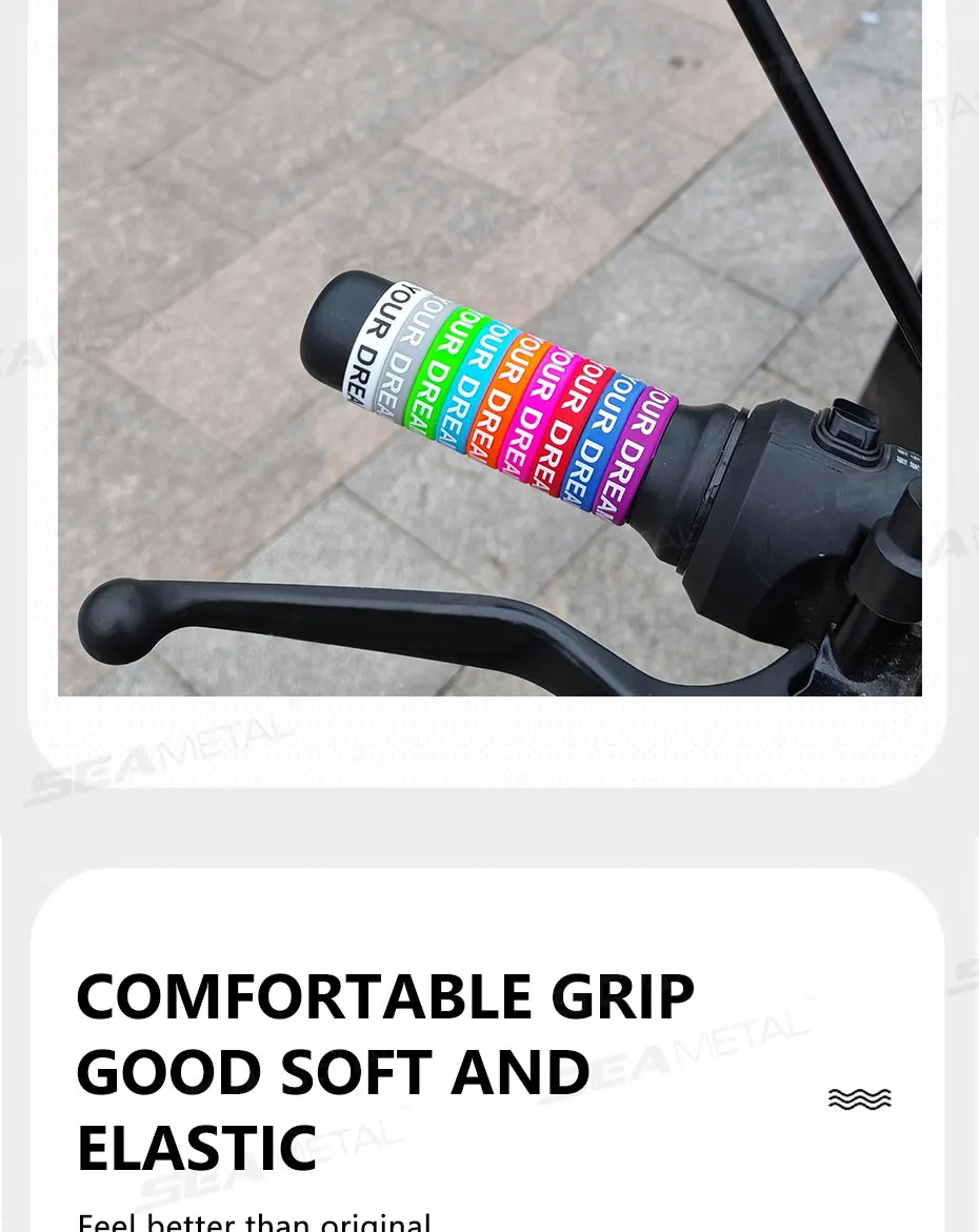 BLALION Motorrad-Lenker Anti-Rutsch O-Ringe DIY Bunte Silikon-Griffabdeckung Angelruten-Griff Rutschfester Dekor 30mm – Detail 6
