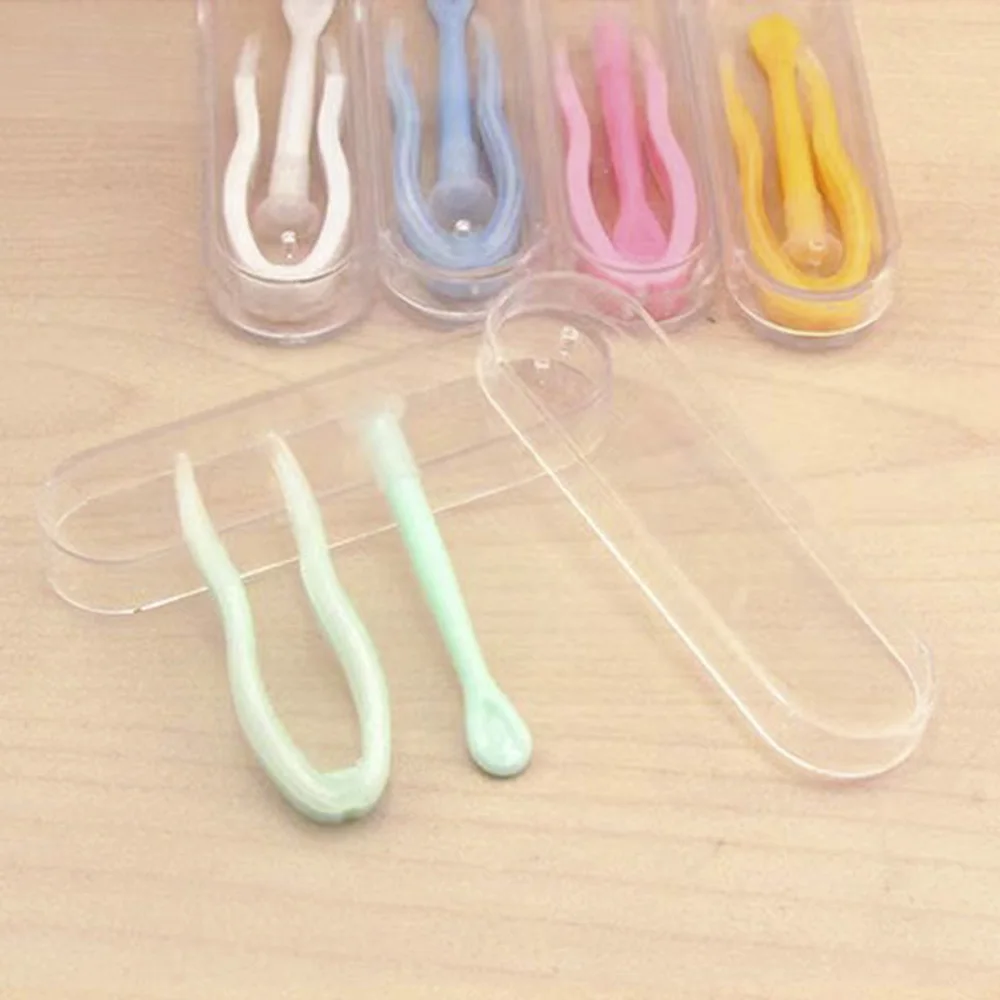 Portable Contact Lens Inserted Remover Color Tweezers Suction Stick Clip Eyes Care Lens Wear Tools Kit 1 Set