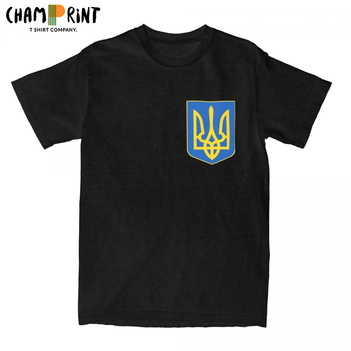 

Unique Ukraine Coat Of Arms T-Shirt Men Round Neck Cotton T Shirts Short Sleeve Tee Shirt Gift Idea Tops