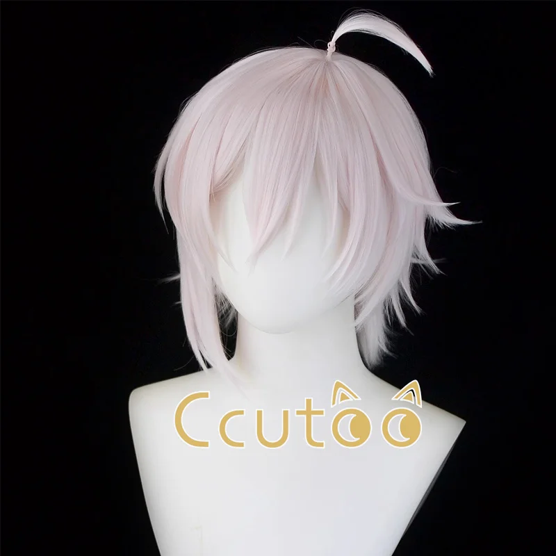 Kujo Tenn Idolish7 Wigs Anime Costume Party Heat Resistant Synthetic Hair Light Pink Cosplay Wig + Free Wig Cap