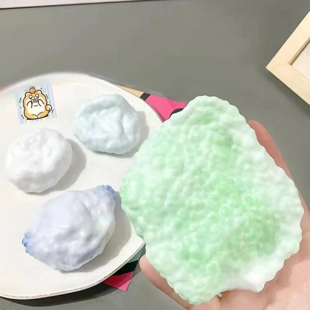 Plastic Ice Skin Decompression Milk Ball Sticky Table Toy Ultra-thin Soft Sticky Hand Ball Squeeze Stress Relief Toy 5