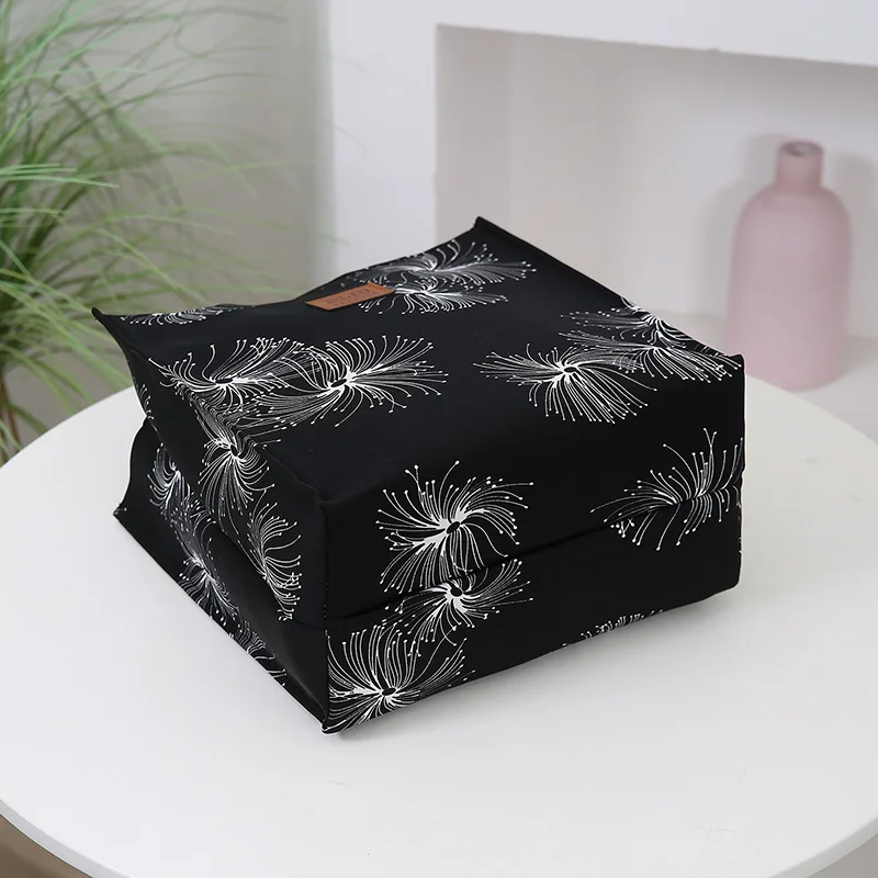 Vintage-Handtasche mit großem Fassungsvermögen und Lunchbox-Aufbewahrungstasche für Arbeit, Pendeln, Einkaufen, tragbare Mutter-Stoff-Einkaufstasche – Detail 9