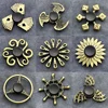 Fidget Finger Spinner Antique Brass Color Alloy Metal Hand Spinner Stress Relief Decompression Toy For Kids Adults Funny Gifts 1