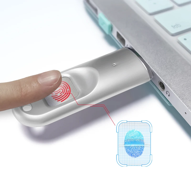 Movimentação do Flash de dm Fd069 Usb com Impressão Digital Criptografada Vara de Usb 64gb Usb 3.0 Pen Drive Segurança 128gb Disco de Memória Pendrive - Imagem 5