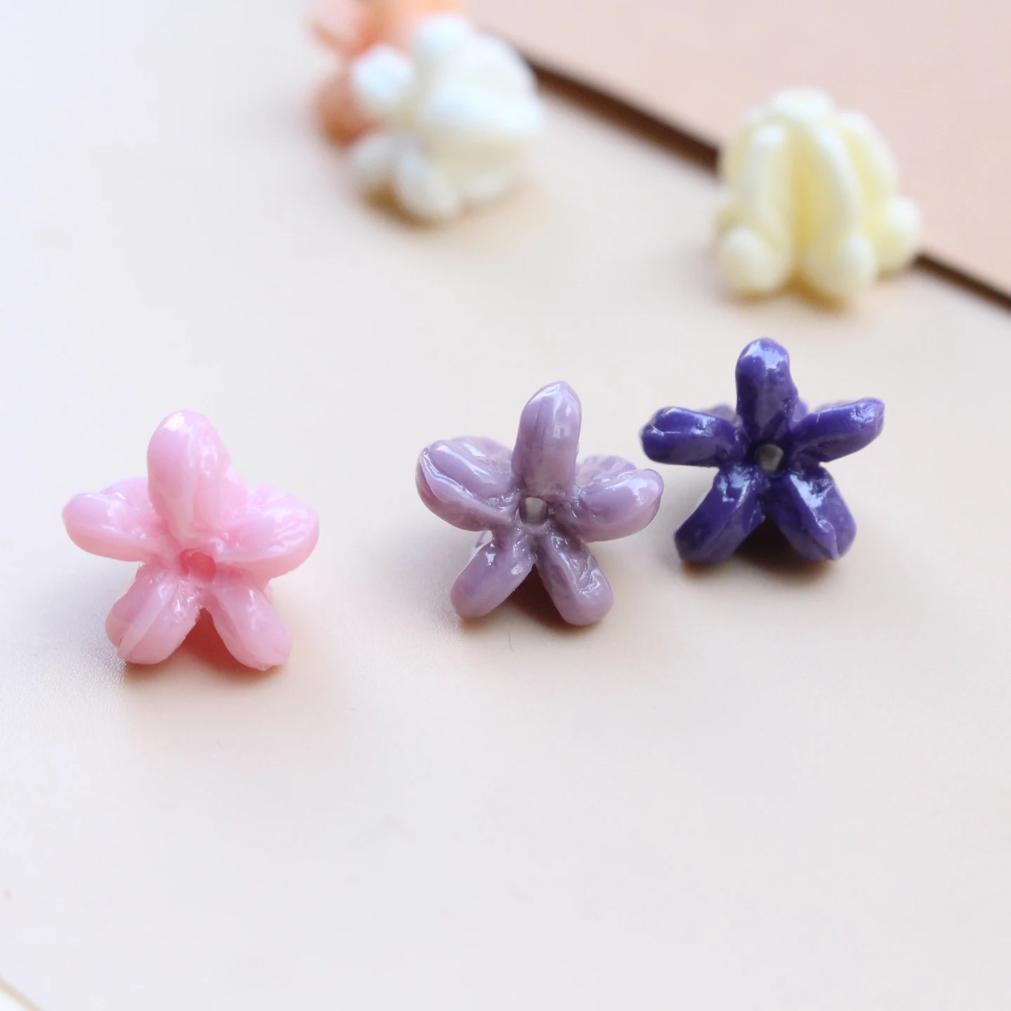 인공 산호 주름 장식 크라운 플라워 루즈 비즈 하와이 바다 스타일 쥬얼리 만들기 DIY 팔찌 목걸이 귀걸이 액세서리