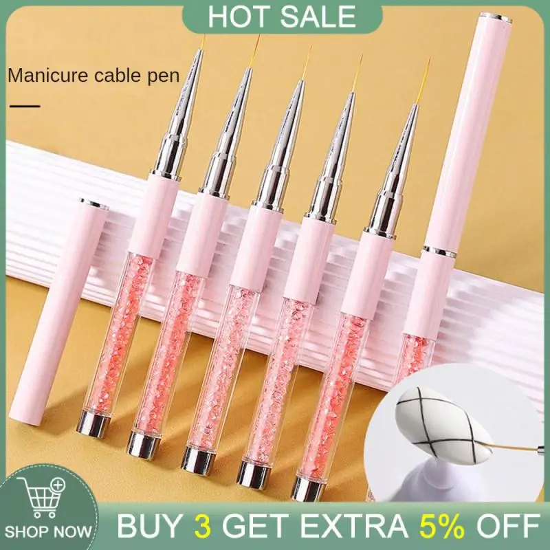 

Акриловая кисть для маникюра, тонкая ручка для рисования, легкий и портативный Карандаш для любителей нейл-арта, многофункциональная 3d-живопись