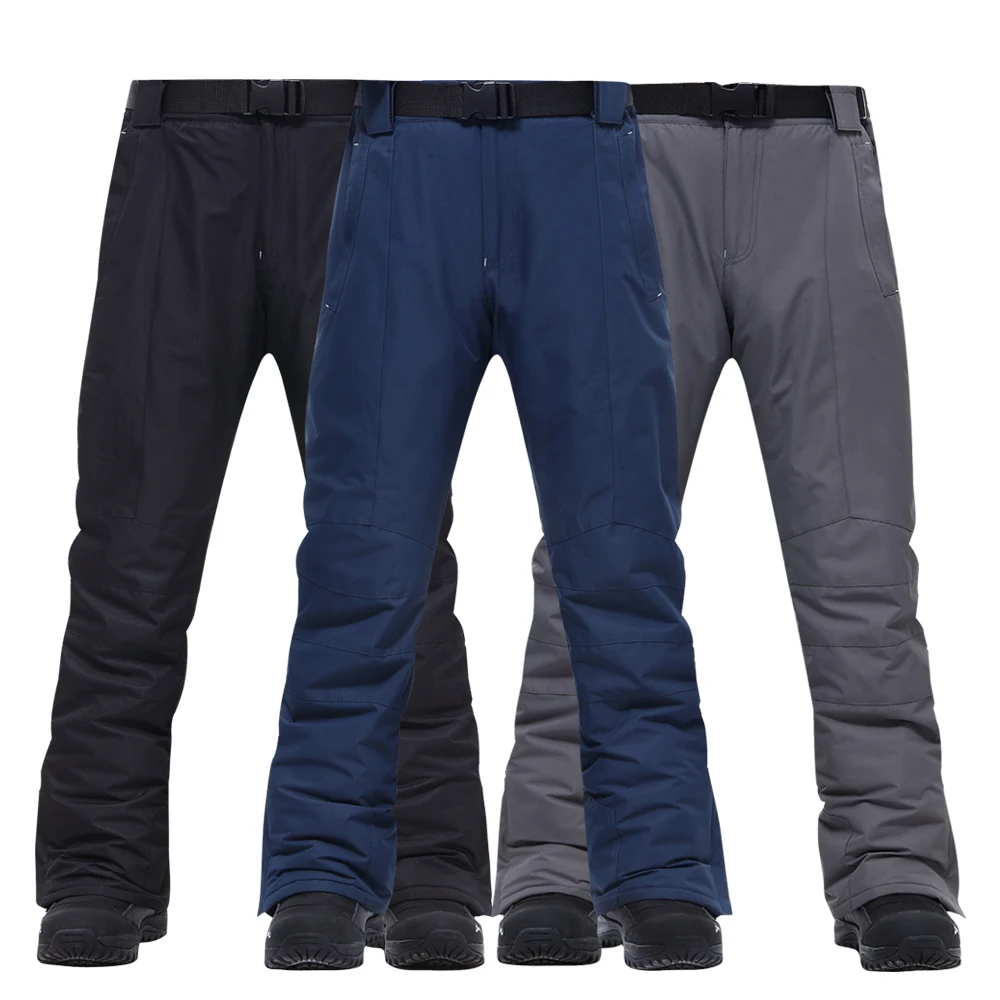 Men's Skiing Pants Warm Outdoor Working Fishing Clothes Waterproof Thinken Snow Trousers Winter Snow Snowboard Pants Men skiing pants