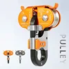 High Altitude Adventure Park Jungle  Crossing Through Equipment Owl Shape Double Pulley Built In Stell Ball Bearing 1