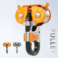 High Altitude Adventure Park Jungle  Crossing Through Equipment Owl Shape Double Pulley Built In Stell Ball Bearing 1
