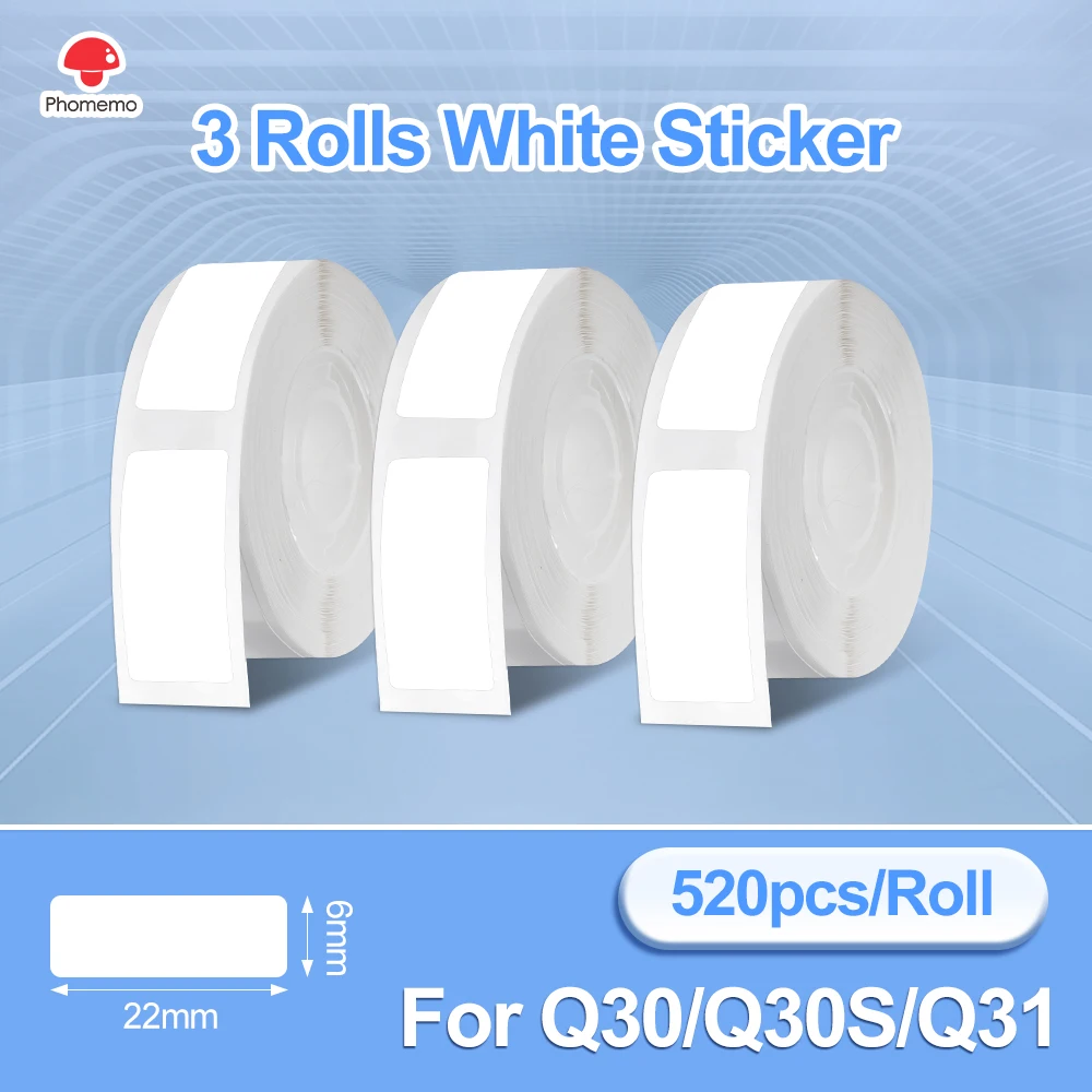 Portable Wireless Phomemo Q30 Mini Label Maker for DIY Date Stickers with Multiple Label Paper Options