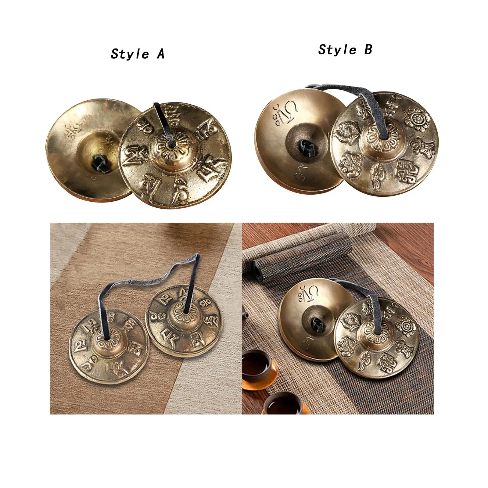 Tibetan Tingsha Cymbals Unique Gifts Lightweight Easy to Play Chime Bells